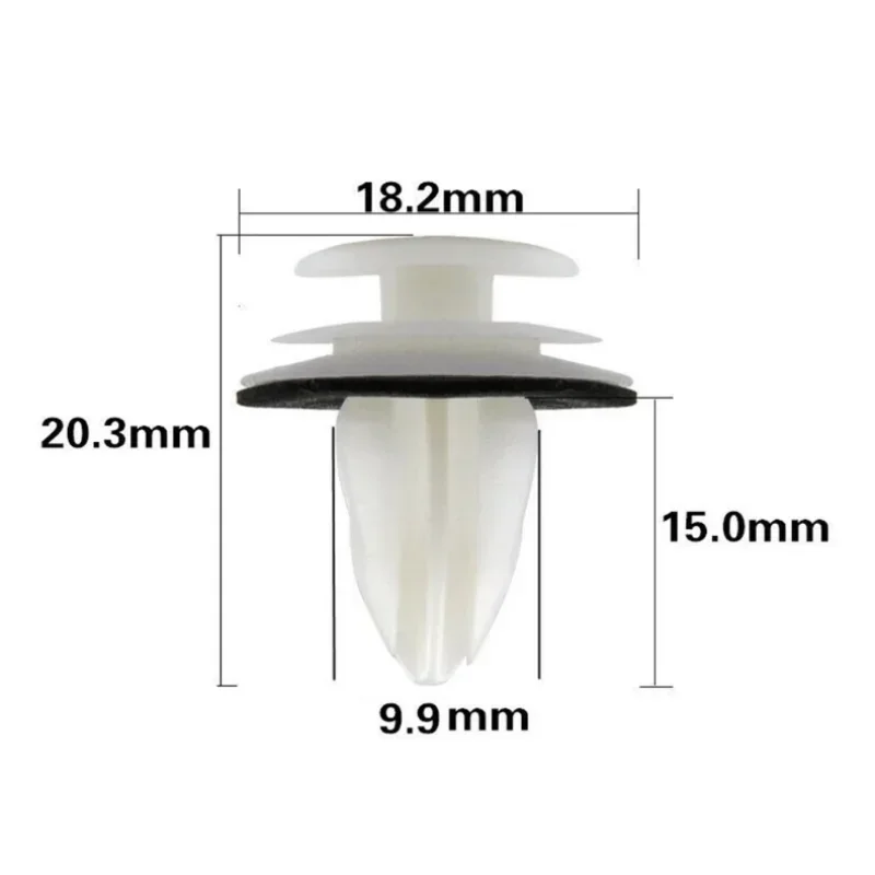 

1020//50 шт. зажим для дверной панели, автомобильные аксессуары с уплотнительным кольцом, заклепка, фиксатор бампера для BMW E36 E38 E39 E46 M3 M5 X5