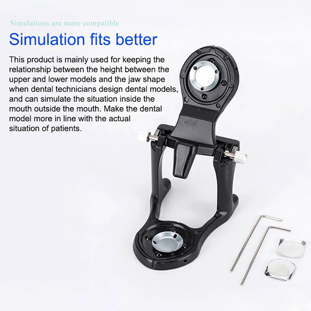 Adjustable Dental Magnetic Denture Articulator For Mounting Pre-cast Dental Model Simulating Mandibular Movement Dentist Device