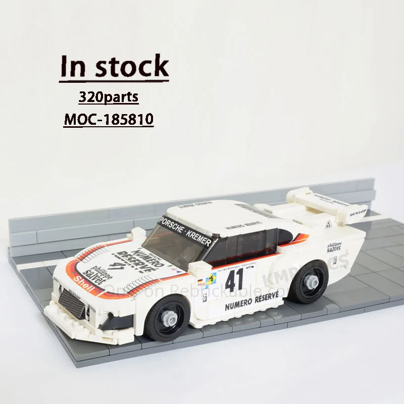 

MOC-185810 Классический культовый спортивный автомобиль, гоночный строительный блок, модель 320 деталей MOC, креативная детская игрушка на день рождения для мальчиков, подарок
