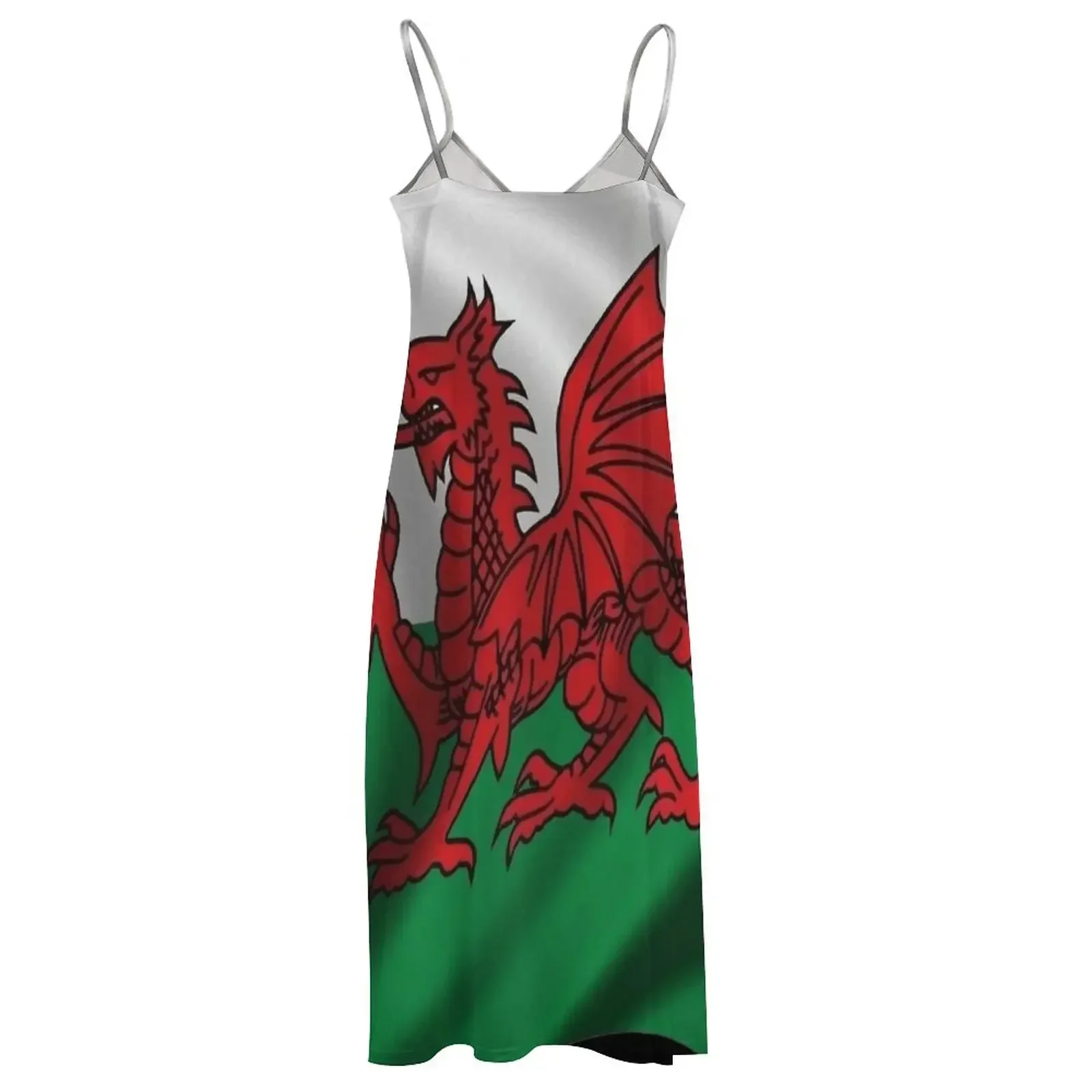 Y ddraig goch walisische Flagge Rugby Union v1 ärmelloses Kleid Damen bekleidung Trend Cocktail der Kleider Kleid