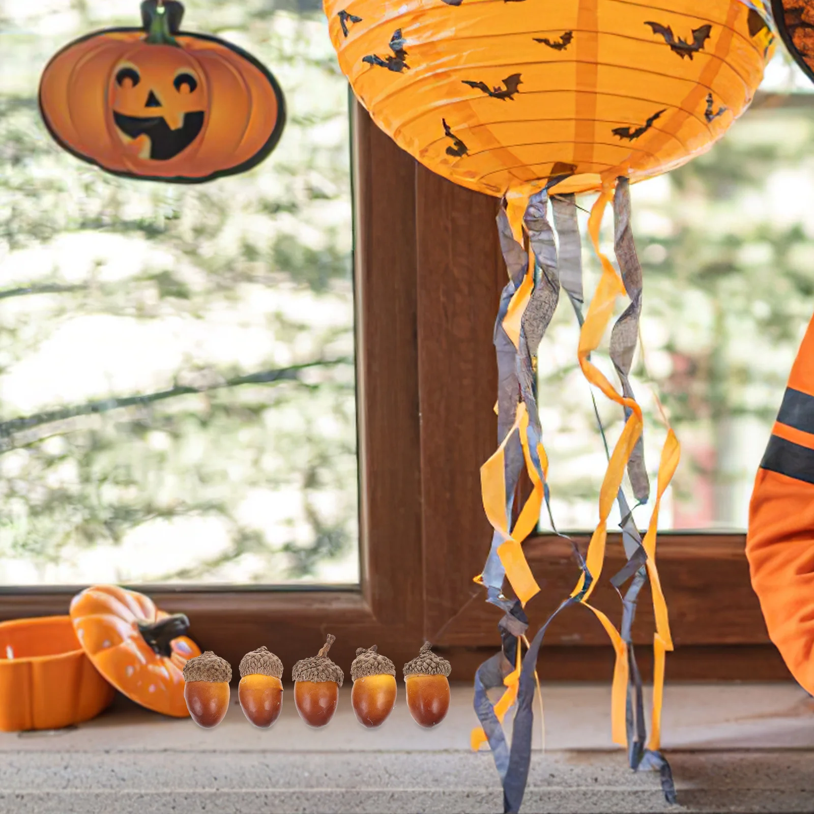 

50pcs Simulated Acorn Decor Artificial Acorns For Christmas Tree Diy Wreath Decor Photography Props Xmas Ornaments