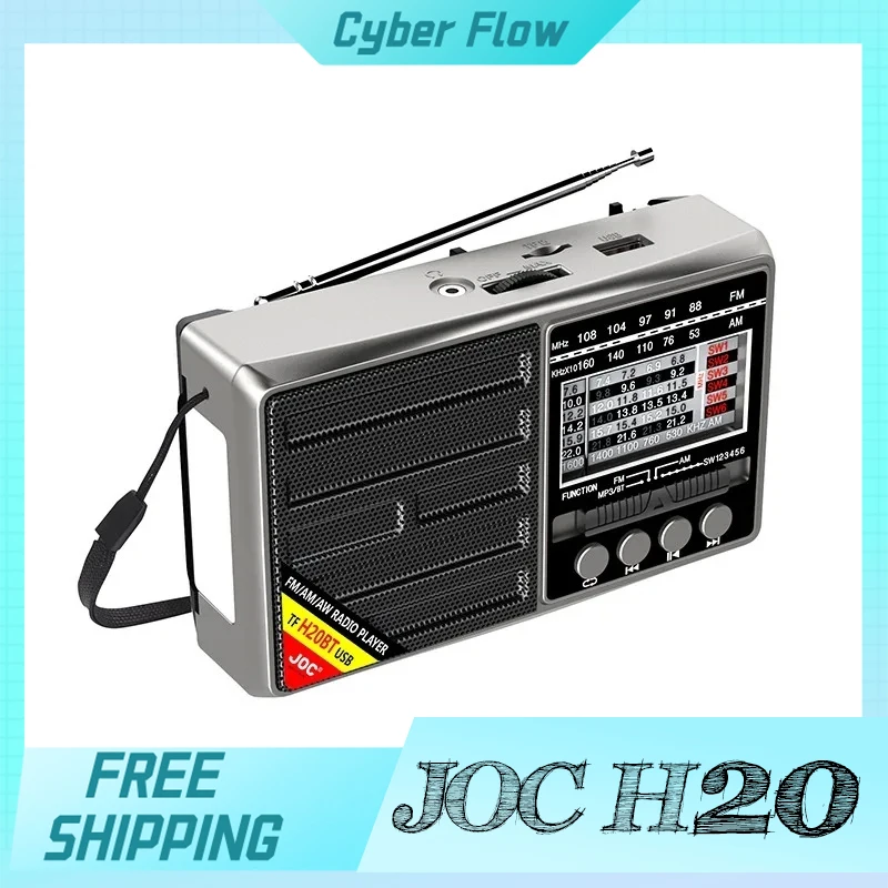 Joc H20 Radios Portable Fm Am Radio Multi Battery Customize Radio With Led Flashlight Support Bluetooth Tf Usb With Fm Receiver