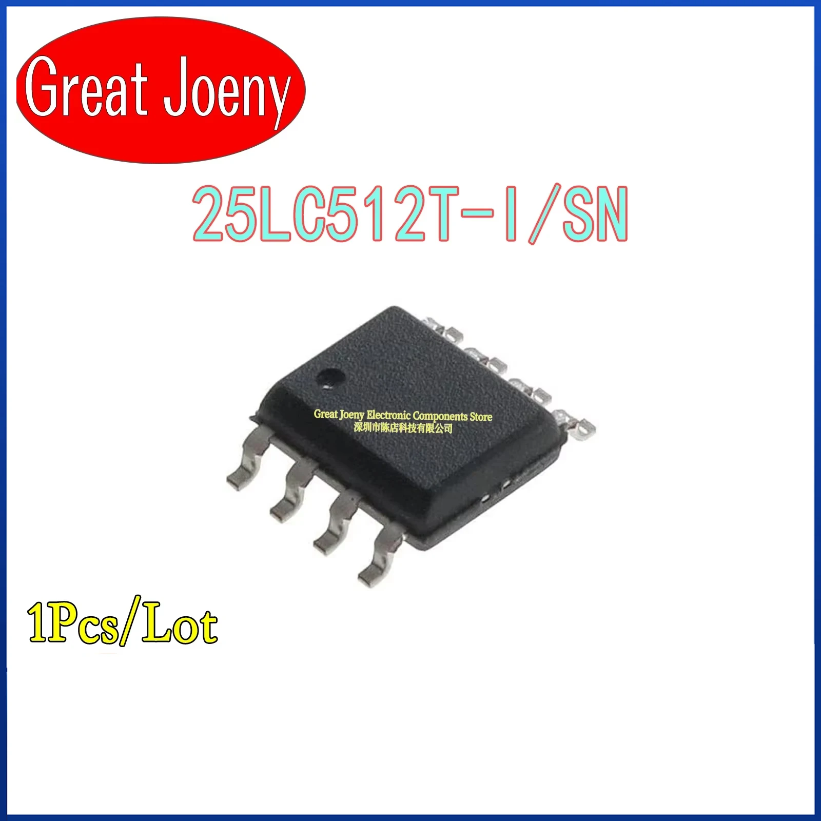100% New Original 25LC512I 25LC512T-I/SN IC Chipset SOP-8 Bulk Best Price