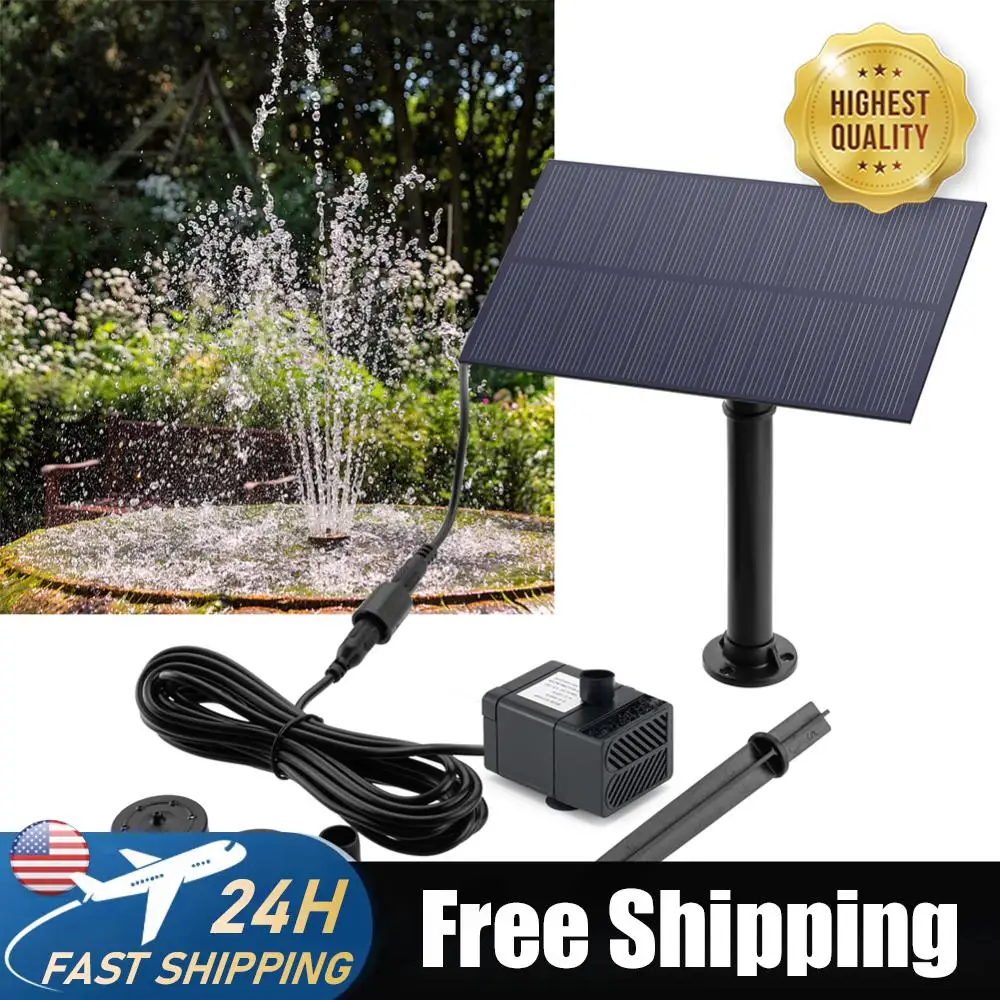 

Солнечная панель 5W 5V для фонтана с насосом и колышком, энергосберегающая система полива для сада и бассейна, 180 л/ч, комплект