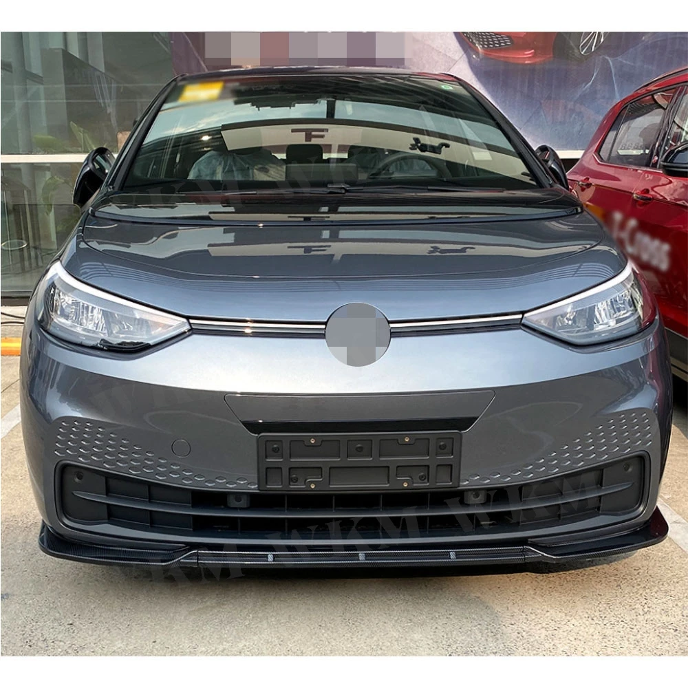 

Front Bumper Lip Spoiler Front Lip Chin Apron Diffuser Bodykit For Volkswagen ID.3 2019-2022 3PCS Auto Para Accessories Car Part