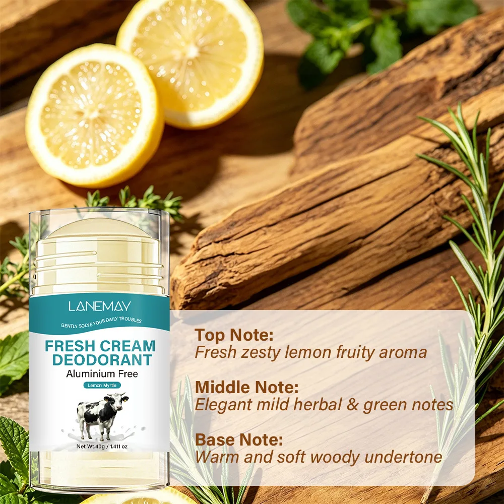 Women's 72HR Lemon Myrtle Deodorant, Aluminum-Free,  Gentle for All Skin Types, 40g Roll-On