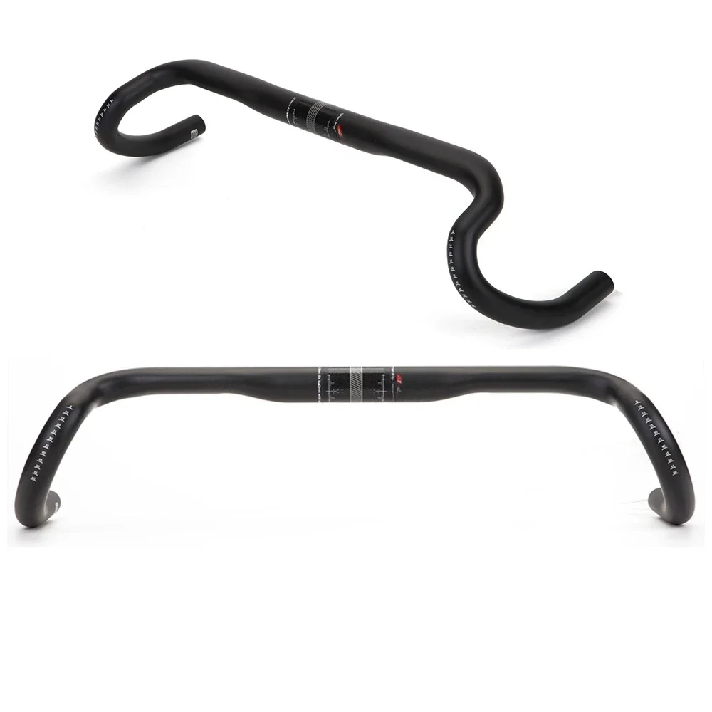 Suitable for carbon fiber large angle bend handle outer swing angle 25 degrees road bicycle handle inner wiring