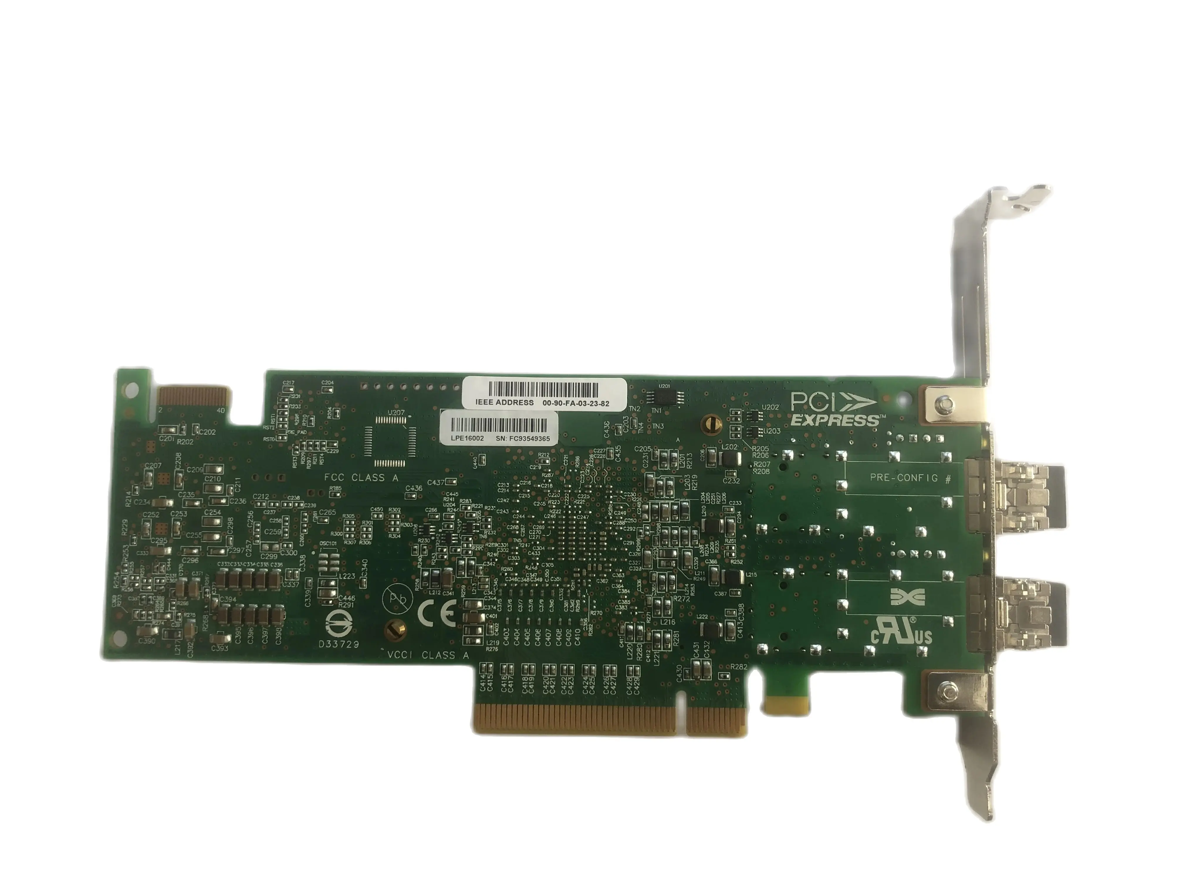 

EMULEX 16G Optical Fiber Network Card LPE16002 LPE16002B-M6 16GB FC Dual Port HBA Tape Module/16GB Fibre Channel card