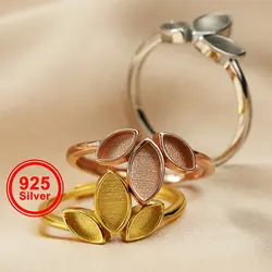 4x8MM Keepsake Mother Milk Resin Marquise Ring Settings Solid Back 925 Sterling Silver Rose Gold Plated Stackable Ring 1294329