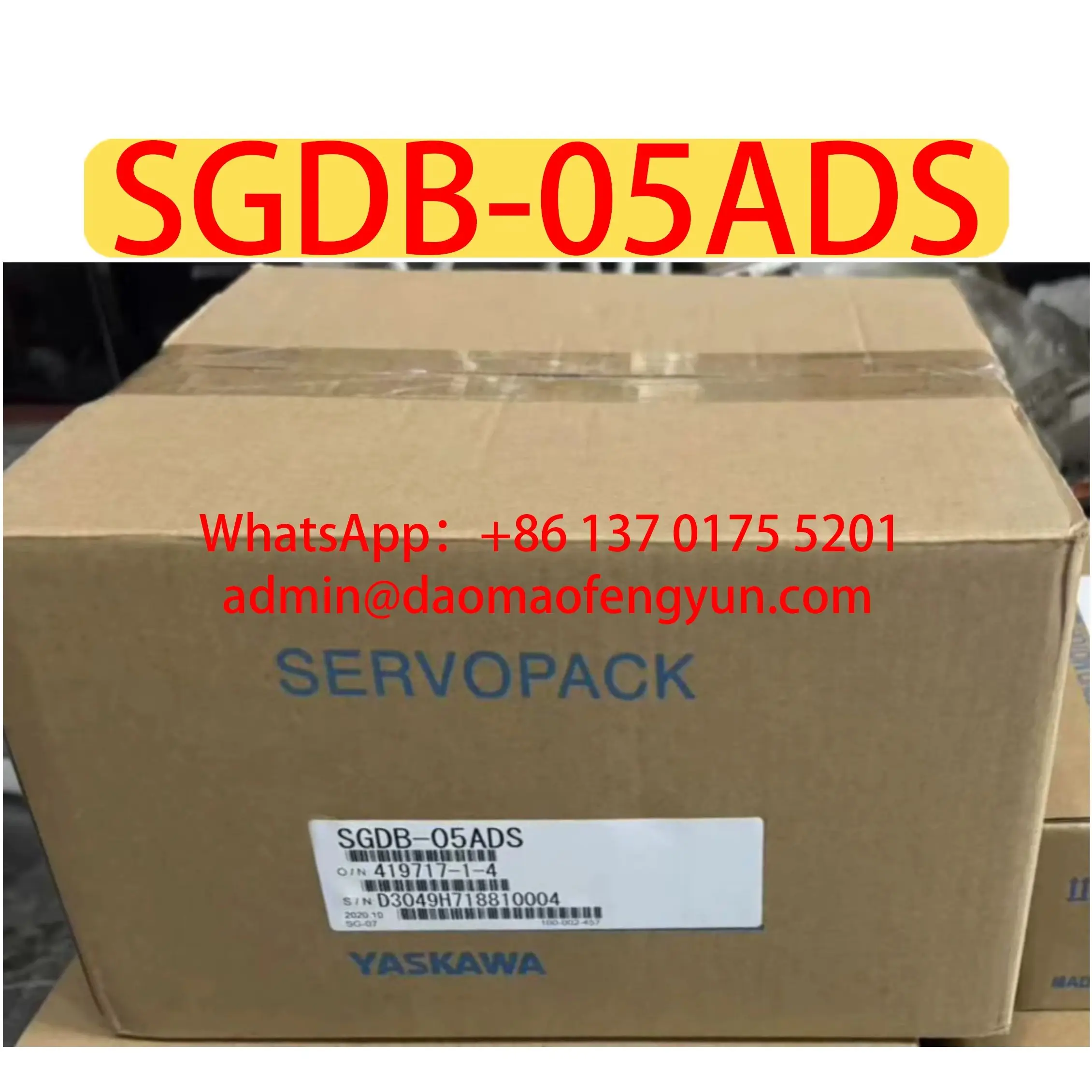 SGDB-05ADS Brand New Servo Drive Original Genuine，Fast shipping，SGDB 05ADS
