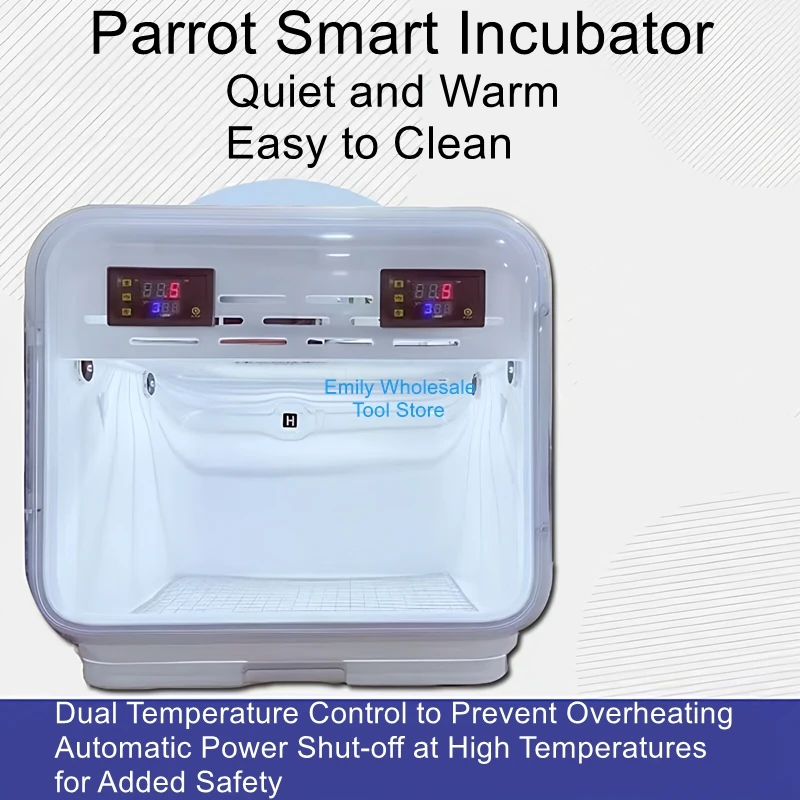 

Smart Heated Incubator for Raising Baby Birds and Chicks | Incubator for 0-Day-Old Parrot Chicks