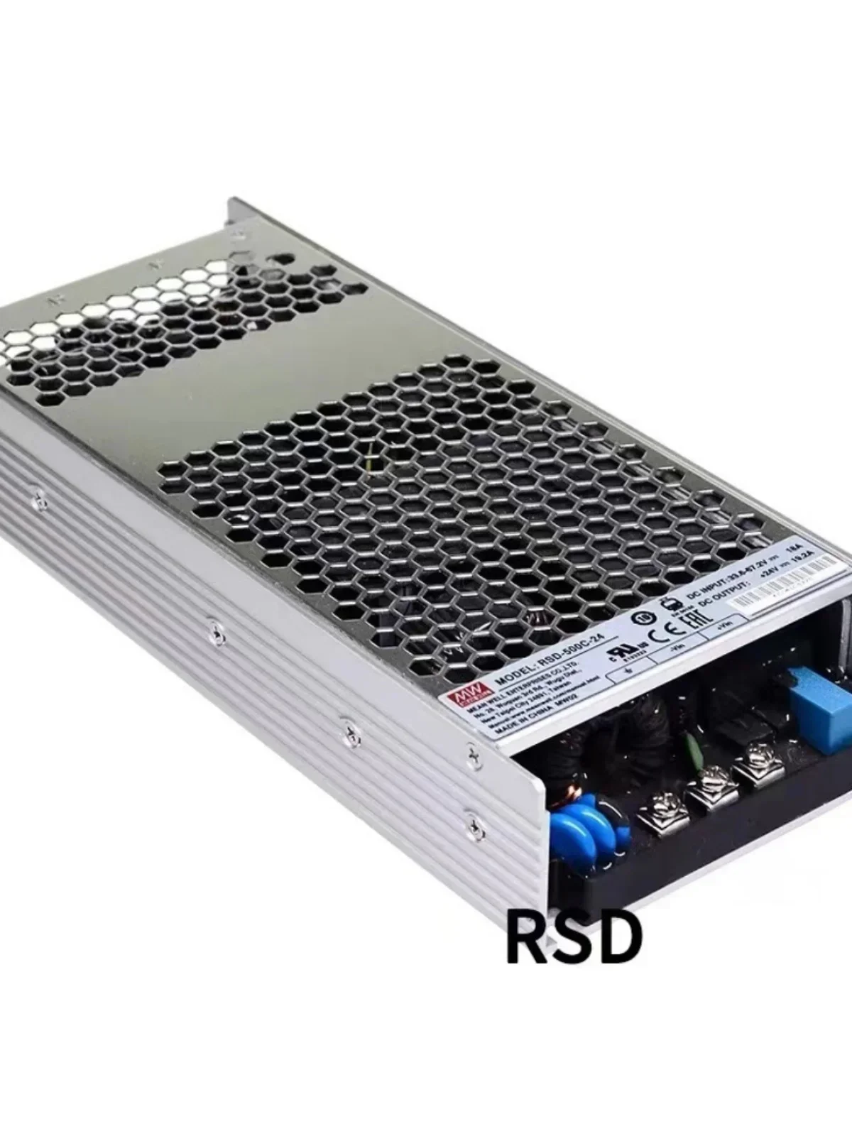 2026 Mingwei Power Supply RSD-500B/500C/500D-12V24V48V Case Type 110V Railway DCDC Converter