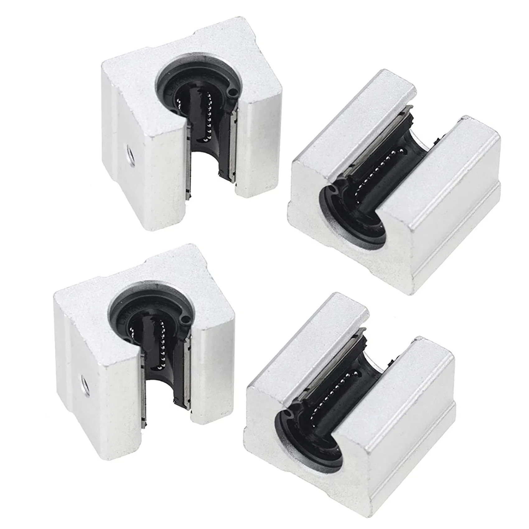 New Tech 4PCS SBR16UU Blocco scorrevole con cuscinetto a sfere lineare per guida lineare SBR16