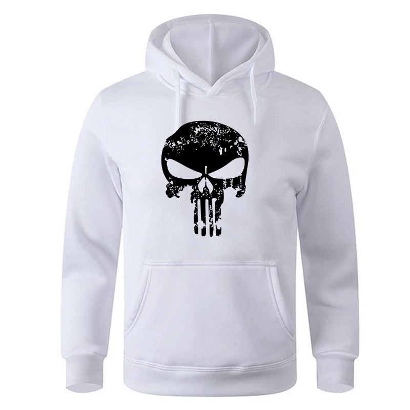 

2025 Printed Fleece Pullover Hoodies Men/Women Casual Hooded Street Sweatshirts Men's Skull Harajuku High Quality Tops
