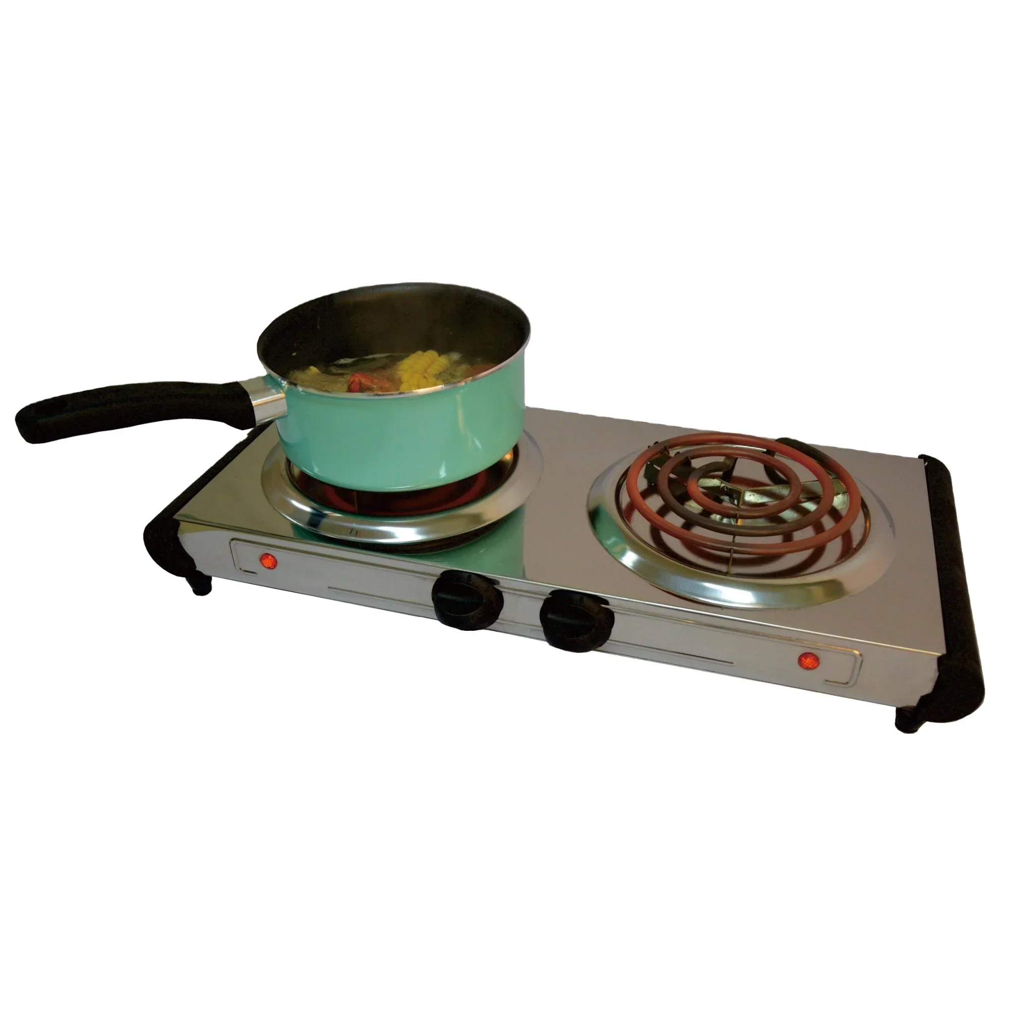 Hot plate electric double burner coil spiral tube good electric furnace hot plate cooking plate