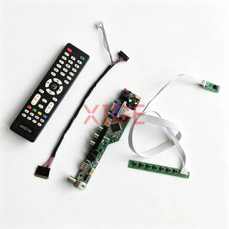 

For LTN133AT28 LTN133AT27 LTN133AT23 LTN133AT17 Drive Board DIY Kit 1366x768 40-Pin LVDS Laptop Monitor HDMI+VGA+AV+USB 1366*768