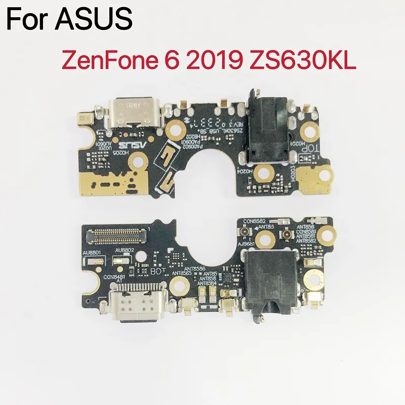 For ASUS ZenFone 6 2019 ZS630KL USB Charging Board Dock Port Flex Cable Repair Parts