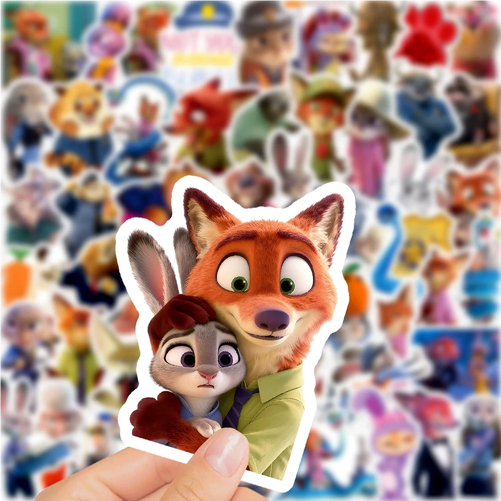 

10/30/50pcs Cute Disney Zootopia 2 Anime Stickers Kawaii Cartoon Graffiti Sticker Waterproof DIY Laptop Phone Luggage Decals Toy