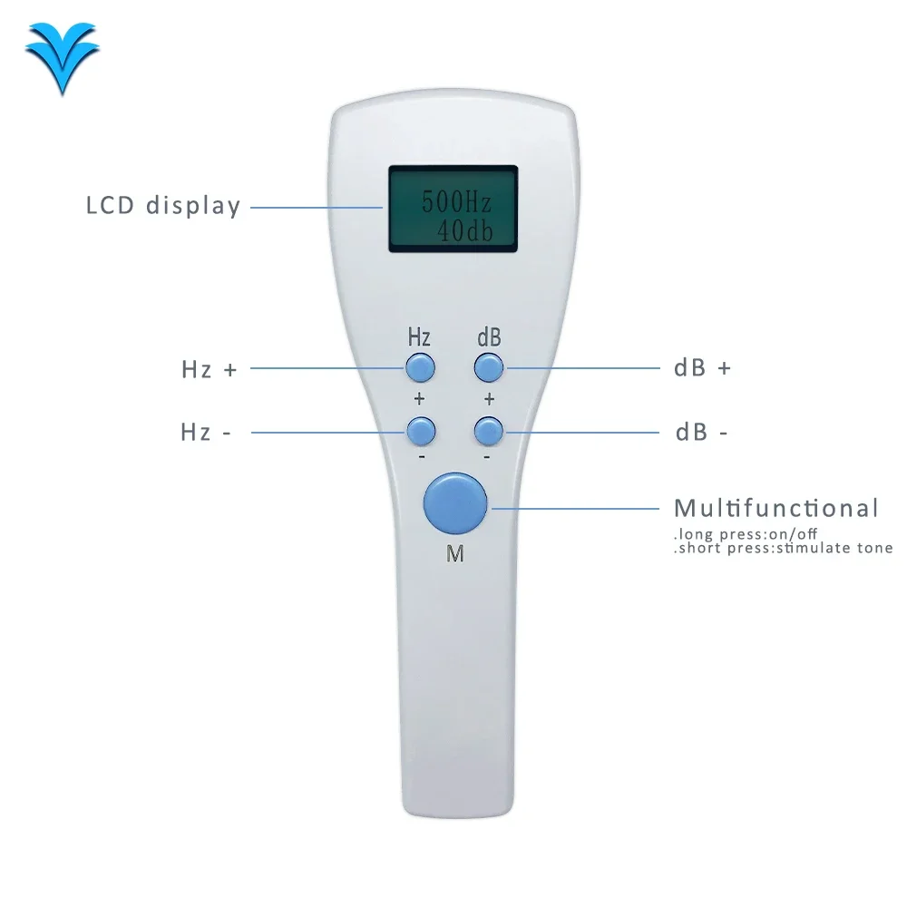 ForSound 2022 New product AudiScan portable handheld mini size screening audiometer TDH39 DD45 for hearing testing