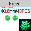 40 Piezas de 3.8mm Verde