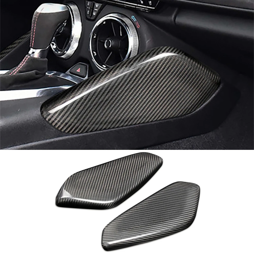 

For Chevrolet Camaro 2016-2023 Center Console Gear Shift Side Panel Cover Real Dry Carbon Fiber Accessories