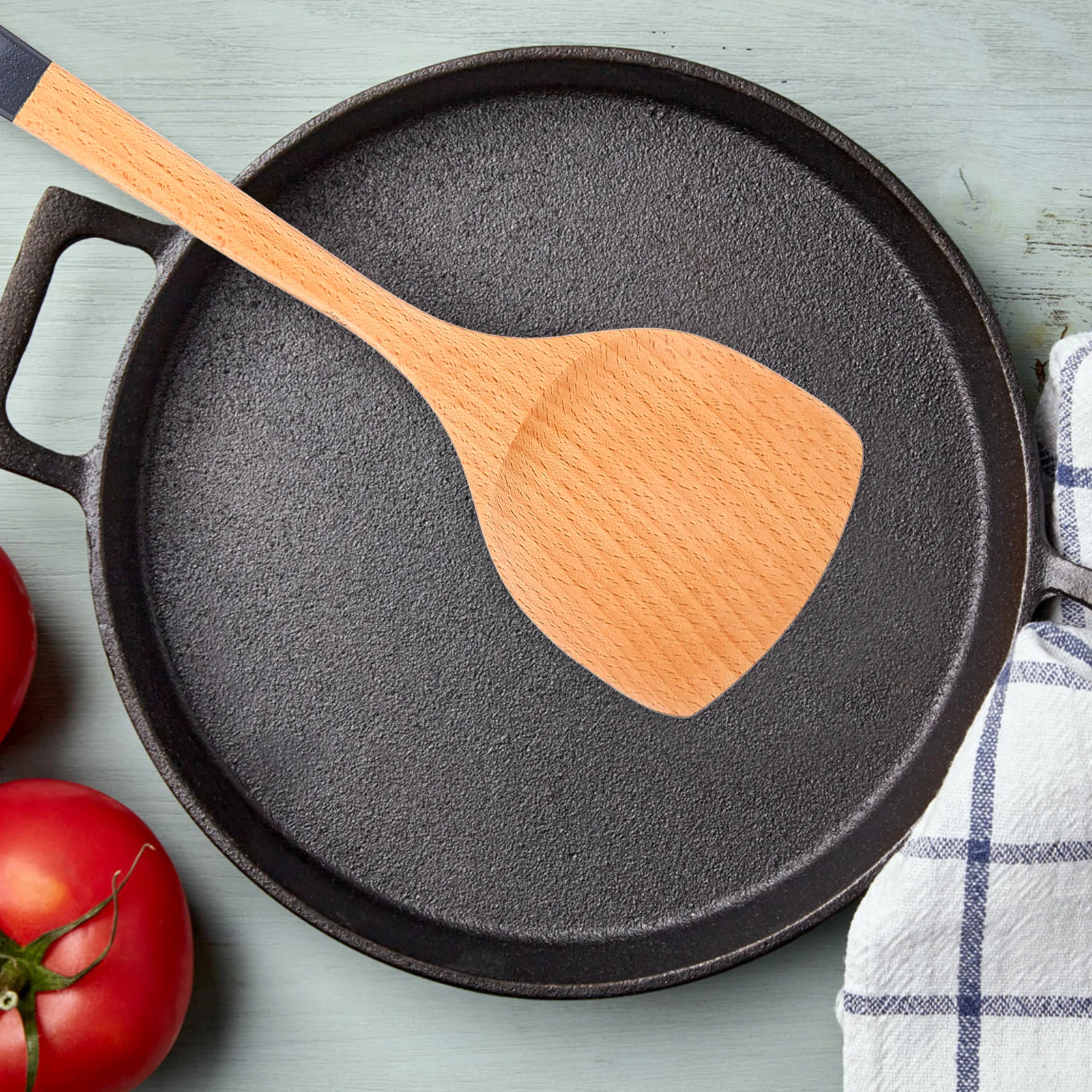 

Non-Stick Cooking Wooden Kitchen Utensil Stir-Frying for Wok Egg Turner Wood Spatula Home Hotel Restaurant Use Gift