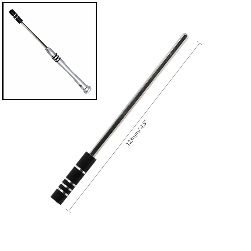 2 Cái 123Mm Từ Trục Kim Loại Thanh Nối Dài Cần 4Mm Chuôi Lục Giác Ổ Cắm Cho 1/8 "Tô Vít bit Giá Đỡ Dụng Cụ Cầm Tay