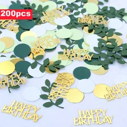 200Pcs Sage Green Confetti, Baby Shower Glitter Confetti Birthday Party Table Confetti for Wedding Nursery Decor Supplies