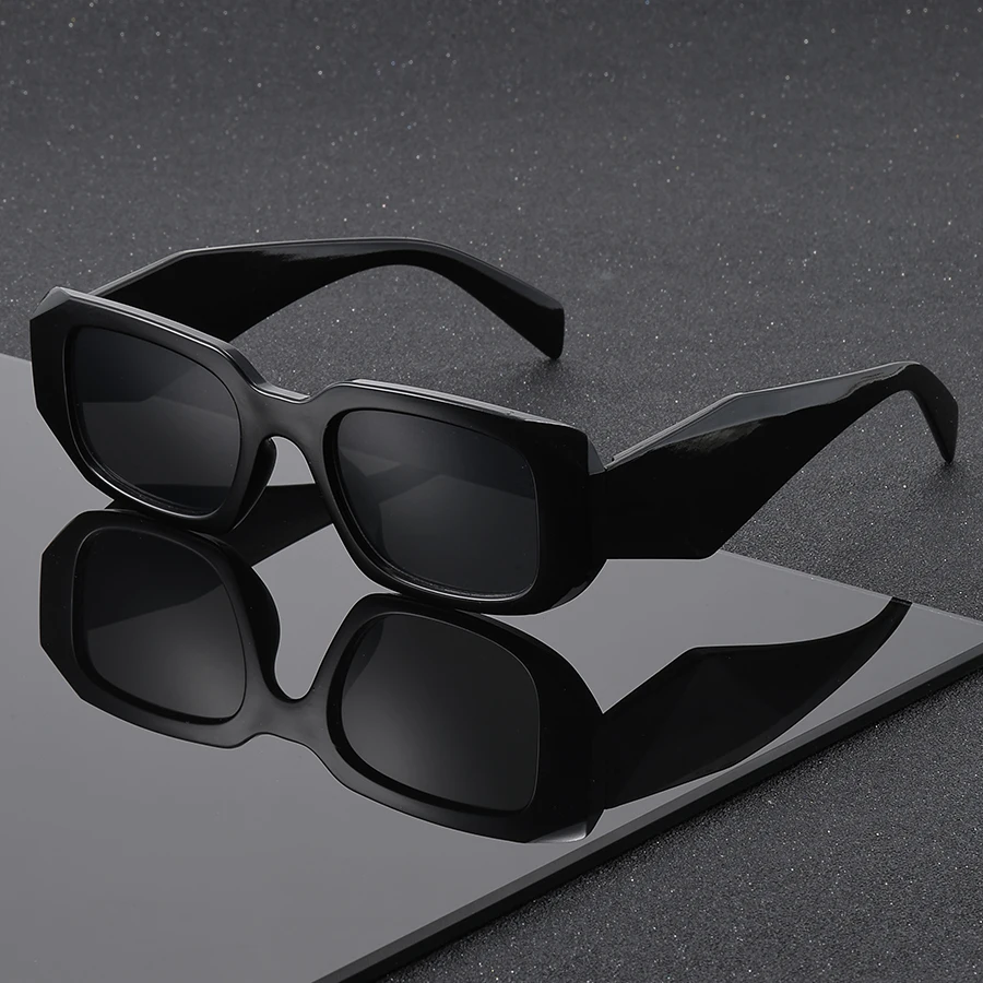 Herren Casual Rechteckige Sonnenbrille Einfarbig Vielseitig Modisch Tägliches Tragen Geeignet für Partys Musikfestivals Strandurlaub