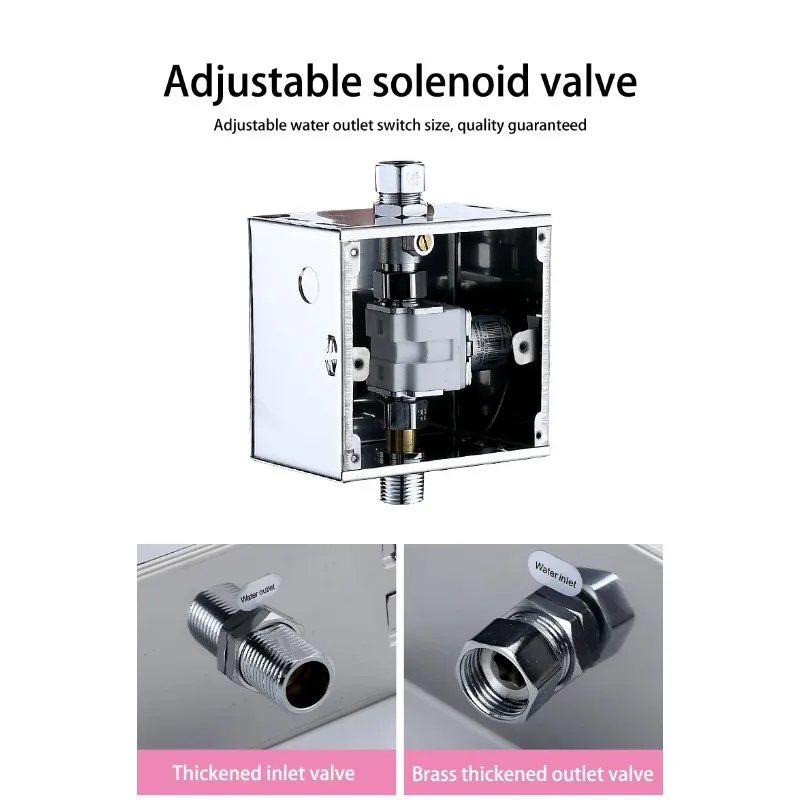 Hot Sale Touchless Brass AC and DC Concealed Sensor Urinal Flushing Valve