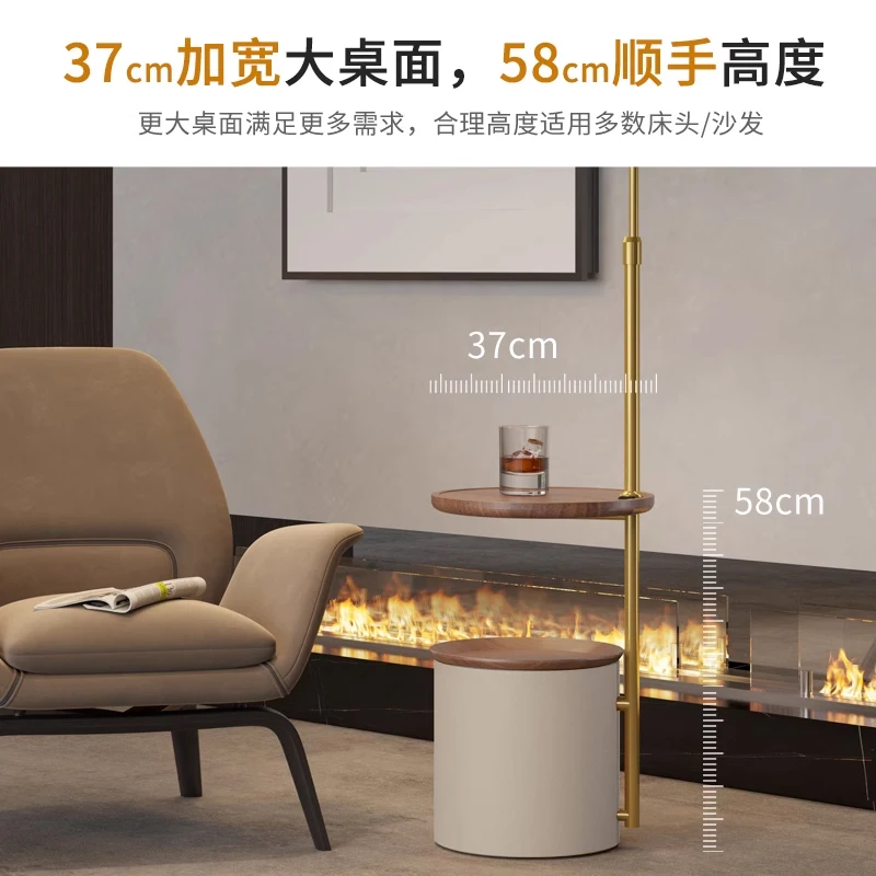 مصباح الصيد مصباح أرضي غرفة المعيشة الشمال ضوء غرفة نوم فاخرة طاولة القهوة الجرف أريكة متكاملة مصباح أرضي عمودي #3