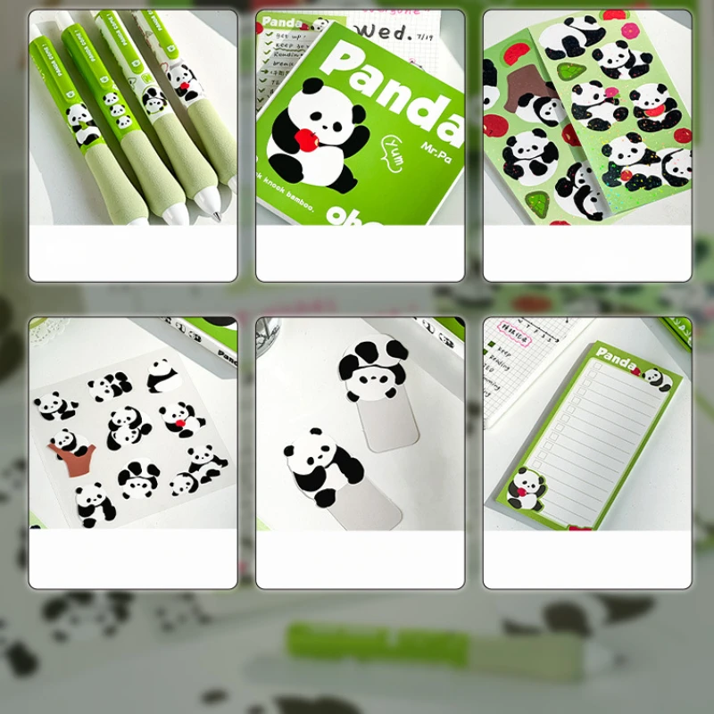 Panda Comes Hand Ledger Gift Box Set Girl Hand Ledger Gift Cute Girl High Appearance Note Daily Planner Travelers Notebook