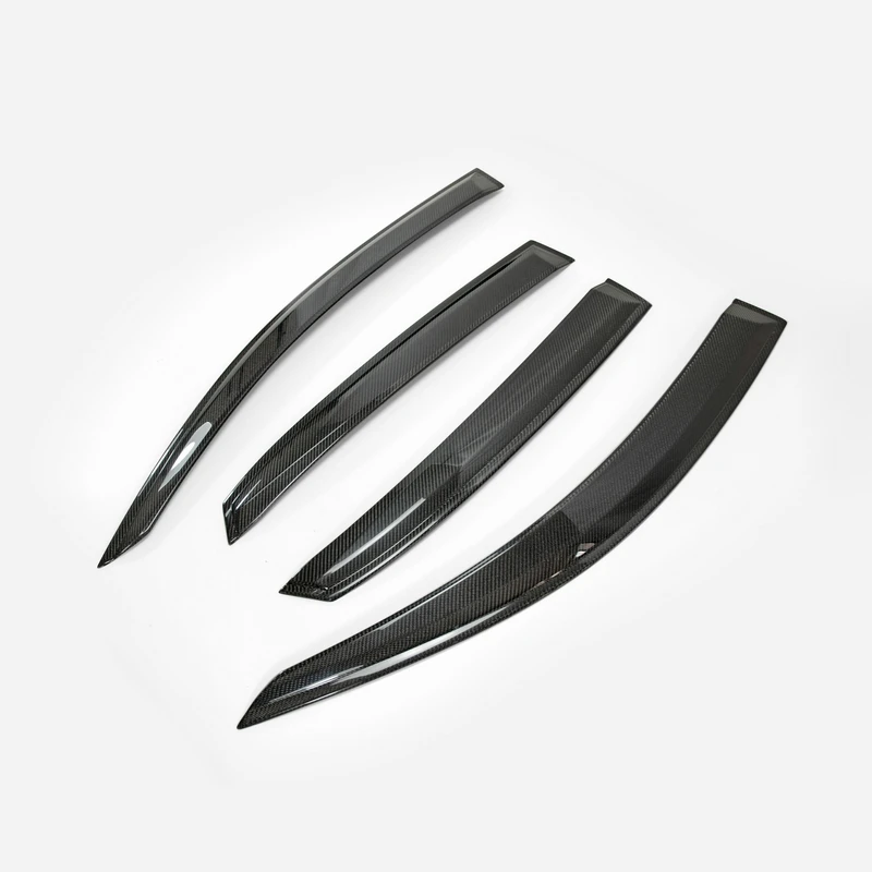 

FK8 FK7 Type-R OEM Door Window Visor Carbon Fiber Gloss Finished Screw Fixation (USA Warehouse Including