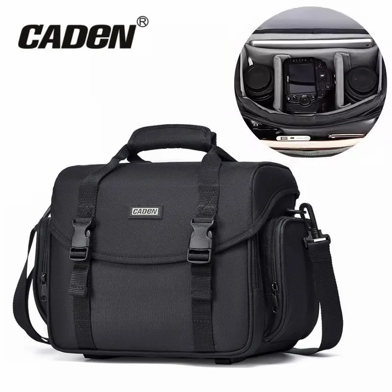 D13 DSLR Camera Bag Professional Camera Sling Shoulder Bags for Canon Nikon Sony Lens Handbags for Outdoor Photography Travel