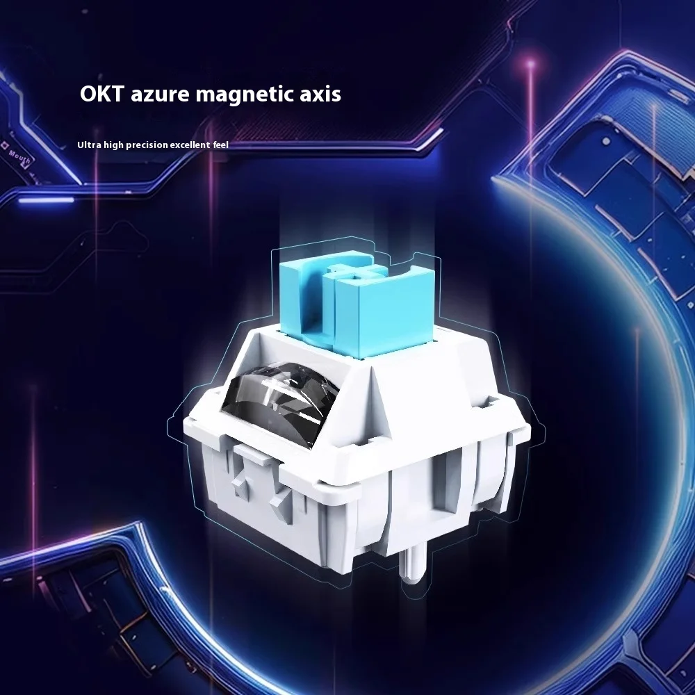 Iyx Mu68 PRO Hot Swap Rgb الخلفية Mu68pro لوحة المفاتيح الميكانيكية المغناطيسي التبديل لوحة المفاتيح السلكية مخصصة لوحة مفاتيح الألعاب الرياضية الإلكترونية