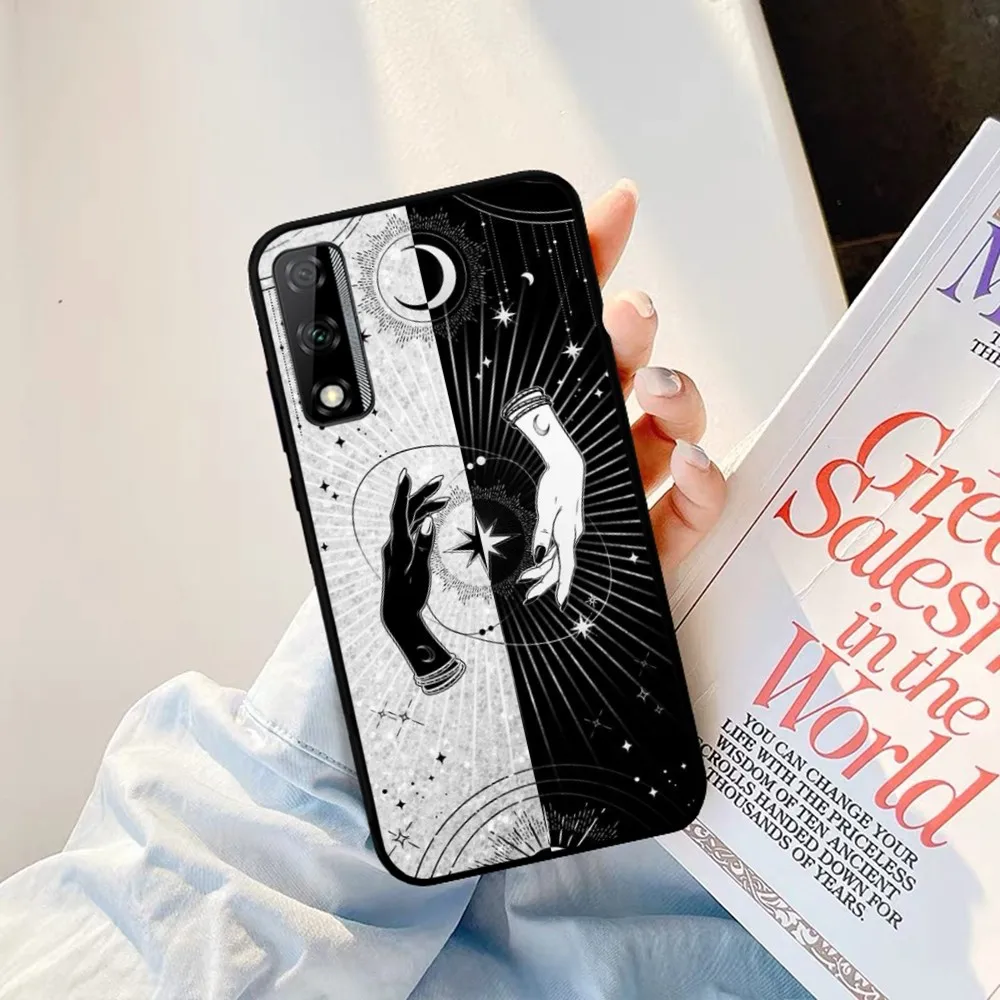 Witches Moon Tarot Mystery Totem Phone Case For Huawei Y9 6 7 5 Prime Enjoy 7s 7 8 plus 7a 9e 9plus 8E Lite Psmart Shell