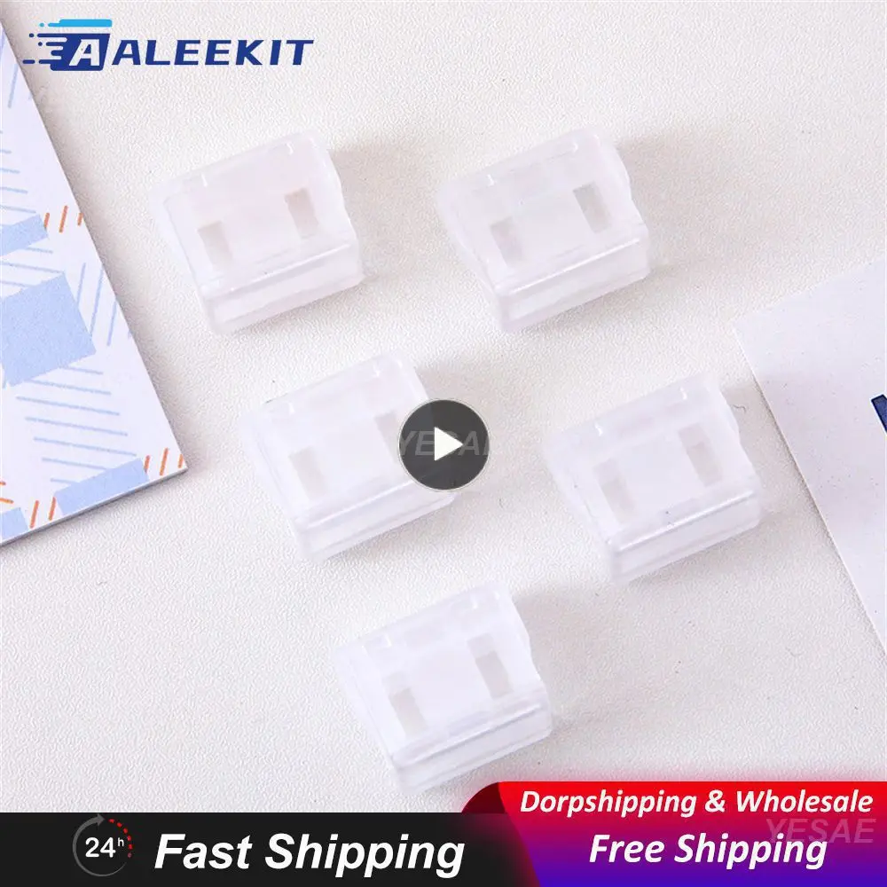 Paper Clips For Student School Office Plastic Reusable School Office Supplies Purple Binder Clips Durable New Multicolor