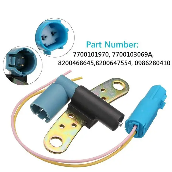 7700101970 2Pin Car Crankshaft Crank Position Sensor for Renault Clio Laguna Espace Megane Scenic Thalia 8200468645