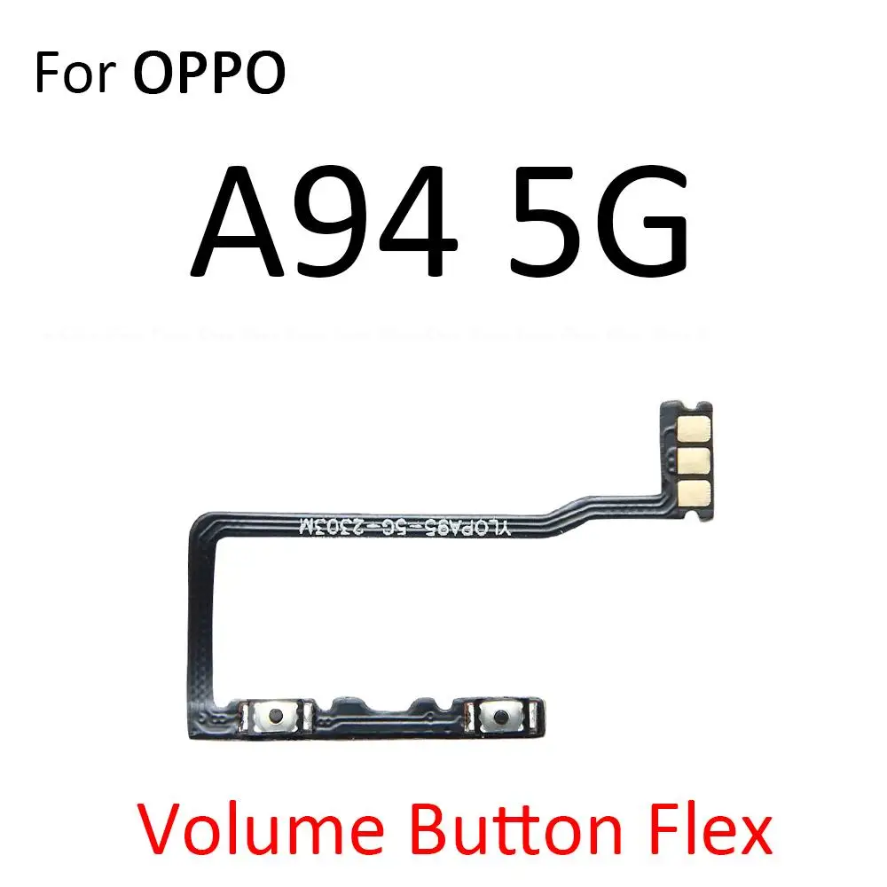 Switch Power ON OFF Key Mute Silent Volume Button Ribbon Flex Cable For OPPO A94 A95 A96 A97 4G 5G Replacement Parts