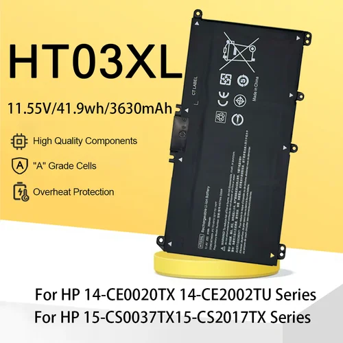 HT03XL para HP Notebook batería de ordenador portátil para HP Laptop TPN-Q207/TPN-Q208/TPN-Q209/TPN-C135/TPN-C136/TPN-I130/I131