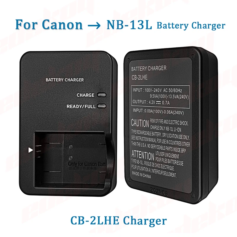 CB-2LH CB-2LHT CB-2LHE Battery Charger For Canon G5x G7x G9X Mark II Sx620 Sx720 Sx730 Sx740 HS Camera NB-13L Battery Charger