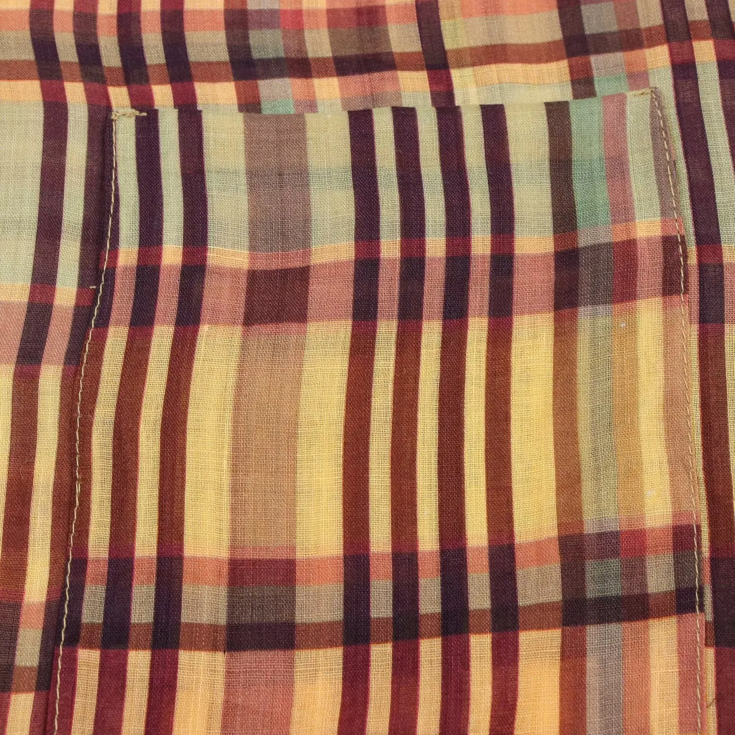 PB&ZA2025 camicia a quadri in lino a maniche lunghe con risvolto allentato casual autunno nuova tasca singola da donna