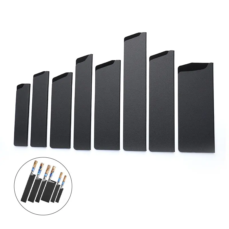 Funda para cuchillo de cocina, Protector de bordes para cuchillos negros, cubierta Universal, cuchillo de Chef, herramientas de utilidad para cortar