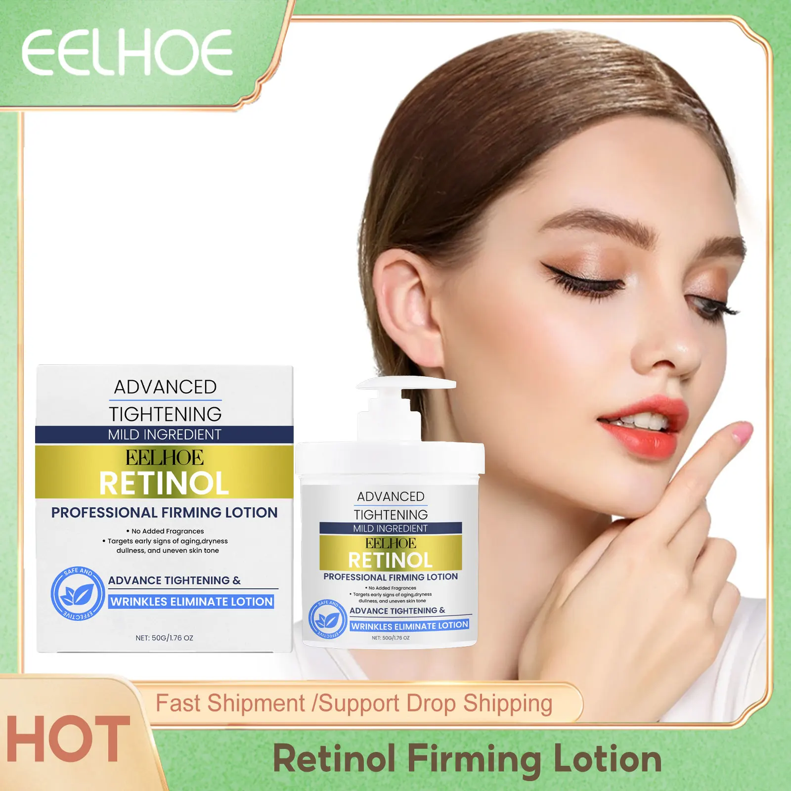 Retinol Face Lotion Moisturizing Dryness Dull Skin Even Tone Loose Skin Remover Professional Firming Skin Tightening Body Cream