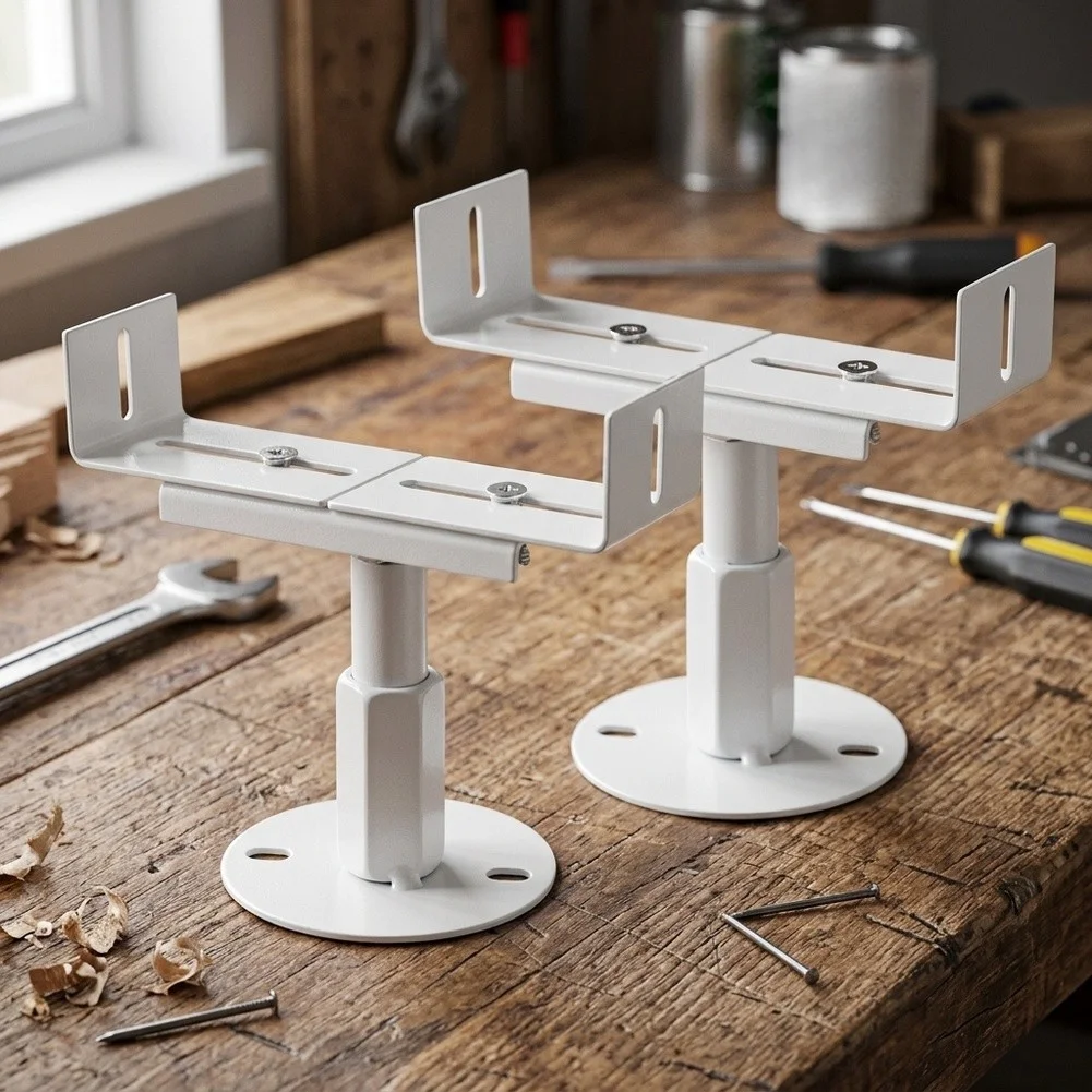 2pcs Aluminum Radiator Brackets Adjustable Height 8 13cm 13 18cm 16 21cm 21 26cm Width 3-22cm for Cast Iron For Heaters