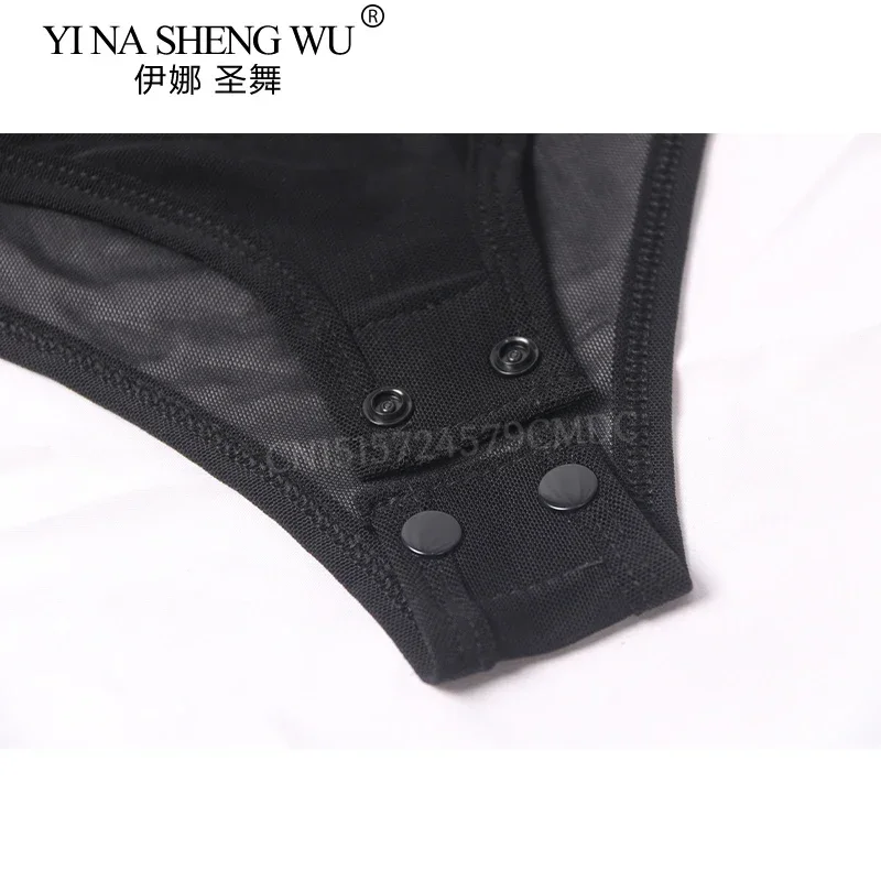 Belly Dance Costume Bodysuit Practice Long Sleeve Blouse Women's Water Yarn Chest Support Gauze Top Dance Practice Bottoming Top