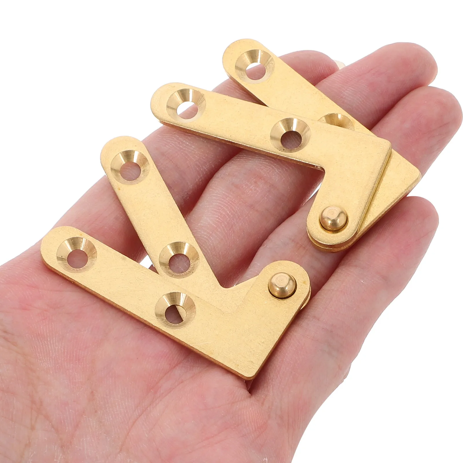4pcs Heavy Duty Cabinet Hinge Adjustable Concealed Pivot Hinge Axis Up and Down Locating Shaft Hidden Door Windows Hardware