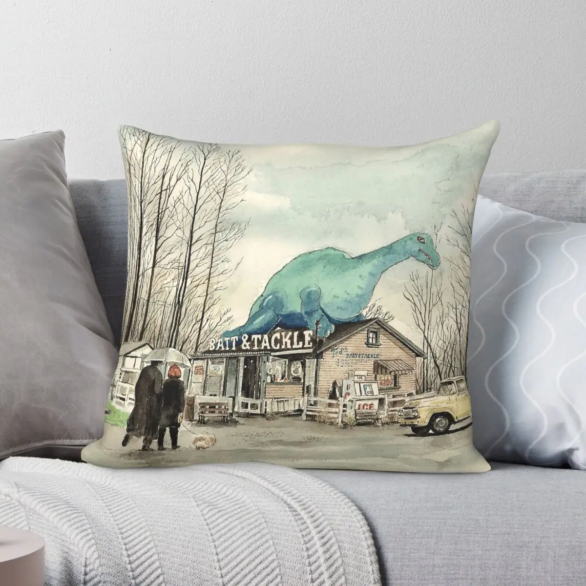 Quagmire Bait & Tackle X-Files Pillowcase Polyester Linen Velvet Pattern Zip Decorative Throw Pillow Case Bed Cushion Cover