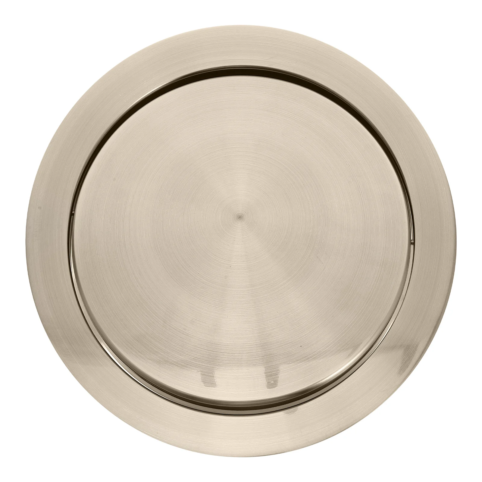 

Concealed Waste Bin Lid Stainless Steel Recessed Countertop Cover Swing Flap for Kitchen Trash Chute Drop in Lid