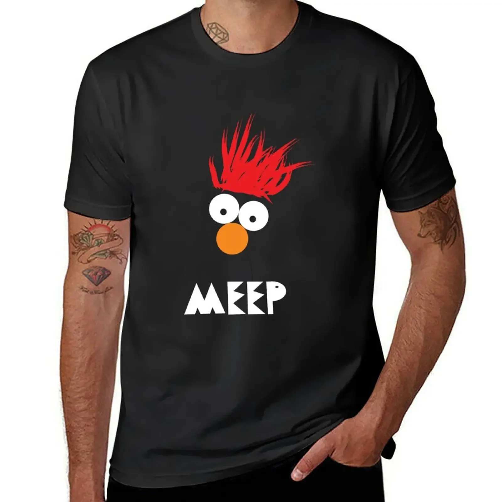 

Beaker MEEP T-Shirt vintage t shirts Aesthetic clothing plus size tops custom shirt mens workout shirts